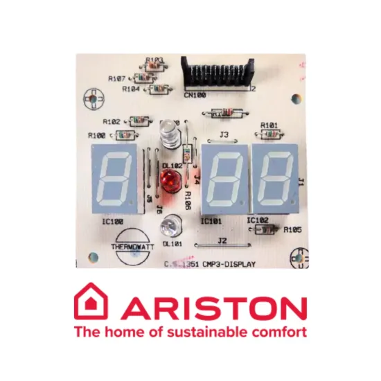 Ariston 65100709 PCB CMP3 Display Genuine Boiler Printed Circuit Board