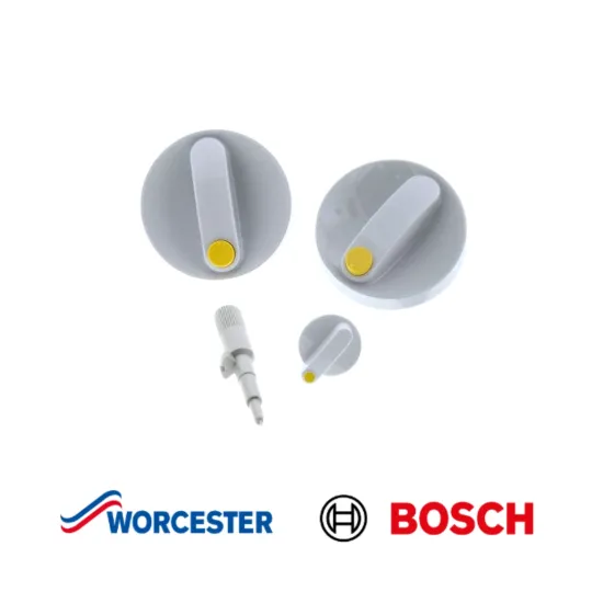 Worcester Bosch 87120001040 Rotary Handles Grey Genuine Boiler Control Knob Part