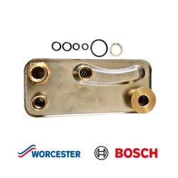 Worcester Bosch 87161026720 Plate Heat Exchanger New Genuine Boiler Spare Part
