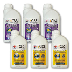 CBS Central Heating Ultra-Concentrated Corrosion Inhibitors/Acid Radiator Flush & Descale (Bundle 3) Set of 6