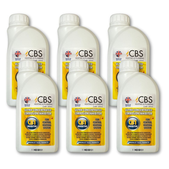 CBS Central Heating Ultra-Concentrated Corrosion Inhibitors (Bundle 1) Set of 6