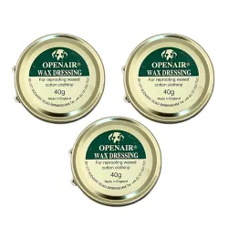 OPENAIR Wax Cotton Dressing 40g BUNDLE Reproofing Jackets Coats Outdoor Clothing Set of 3