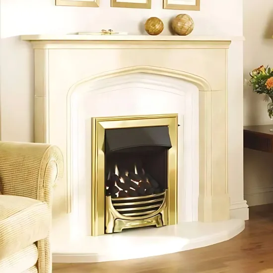 Valor Baxi Decadent Convector Gas Fire Brass Finish
