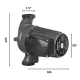 25-120/220 Super Commercial Circulation Pump | High Flow 163L/min 230V
