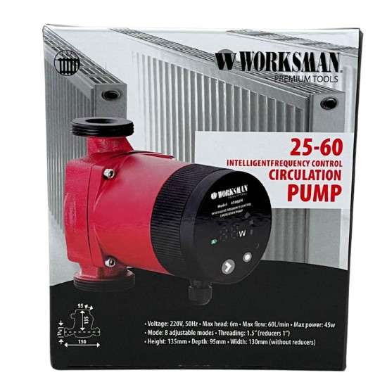 25-60 Circulating Pump | Intelligent Frequency Control | Boiler Spare Part Hot Water