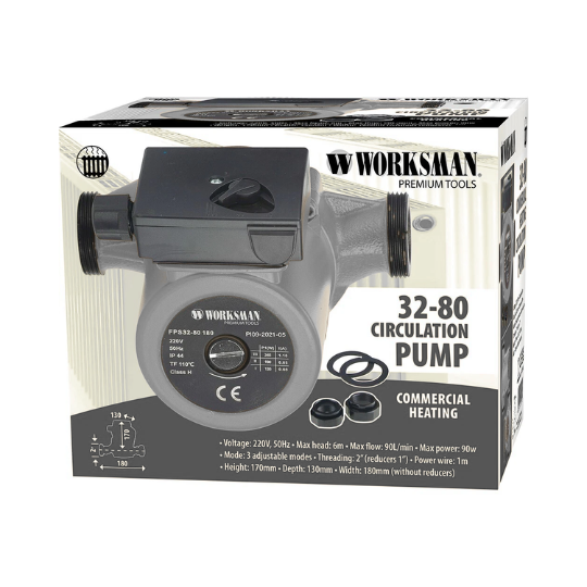 32-80 Circulation Pump Commercial Heating | 220V System Booster 90L/min Boiler