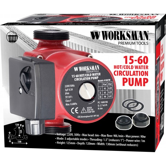 25-60 HOT/COLD WATER CIRCULATION PUMP 25-60 HOT/COLD WATER CIRCULATION PUMP