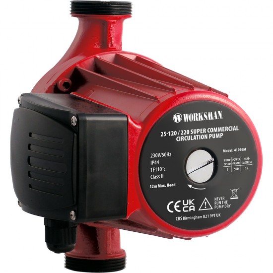 25-120 / 220 SUPER COMMERCIAL CIRCULATION PUMP 25-120 / 220 SUPER COMMERCIAL CIRCULATION PUMP