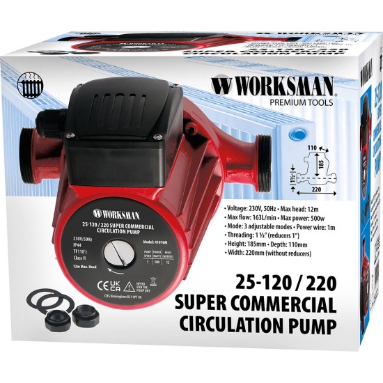 25-120 / 220 SUPER COMMERCIAL CIRCULATION PUMP 25-120 / 220 SUPER COMMERCIAL CIRCULATION PUMP