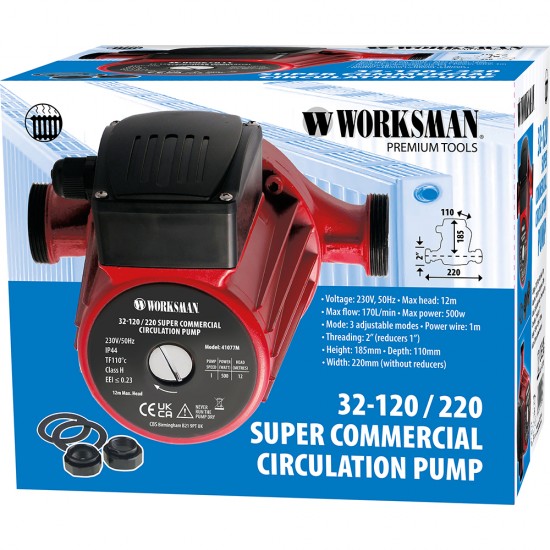 32-120 / 220 SUPER COMMERCIAL CIRCULATION PUMP 32-120 / 220 SUPER COMMERCIAL CIRCULATION PUMP