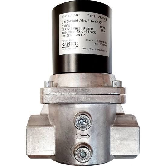 Banico Gas Solenoid Valve with automatic reset